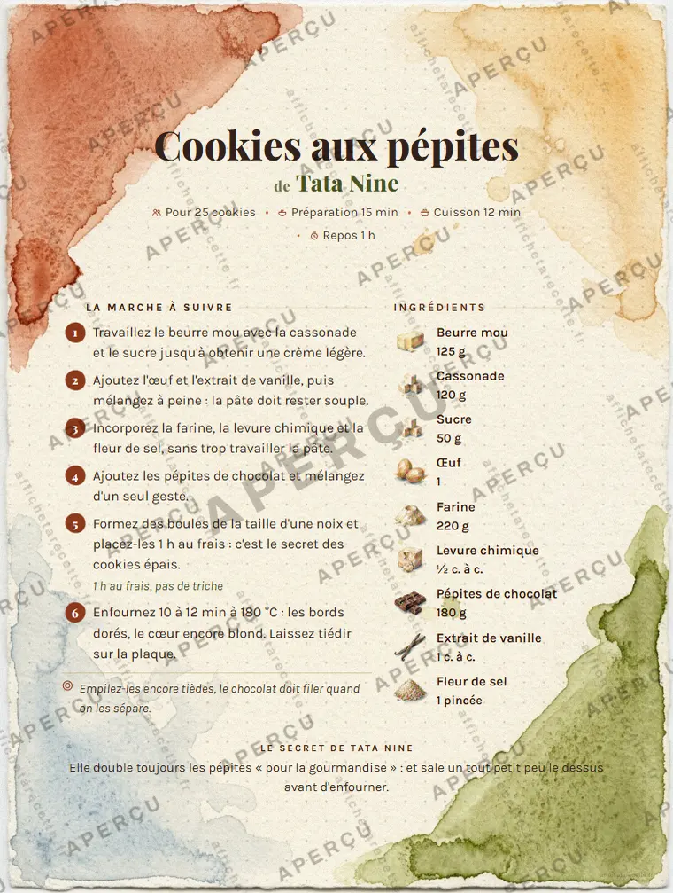 l'affiche composée